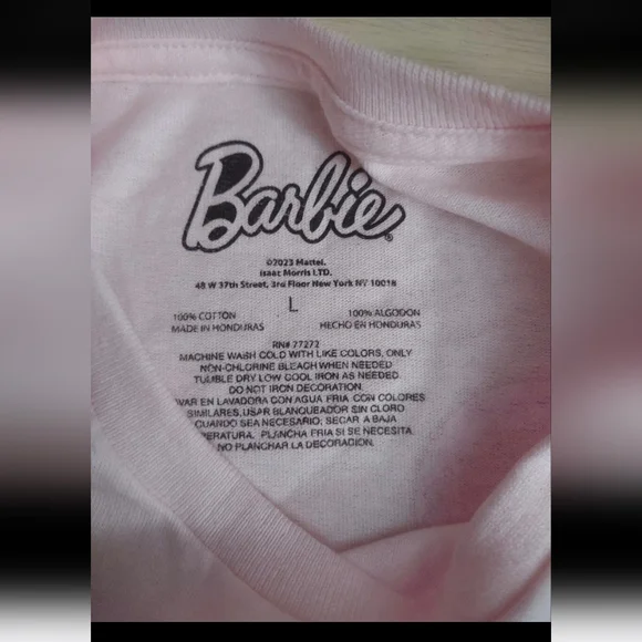 Barbie Movie Fashionista Pink Iconic Logo Dream Car Pink T Shirt Large - Picture 3 of 5